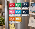 Trip Magnet — Airport Code Magnet with a Hidden Video